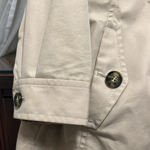 Host Pick Loft Women's Size 4 Petite Tan Pea Coat W/Pockets - Picture 7 of 15